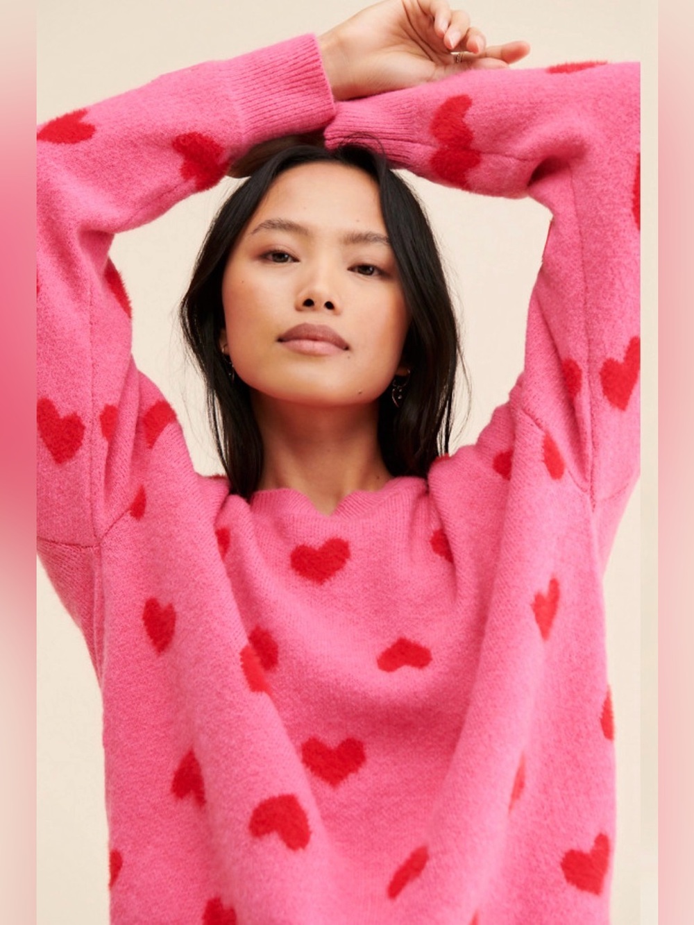 Molly Bracken Knitted Heart Sweater - Picture 3 of 12